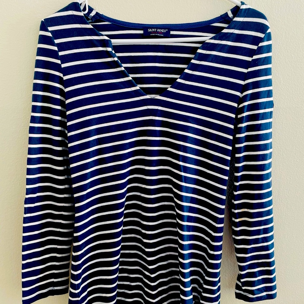 Saint James blue and white striped tunic